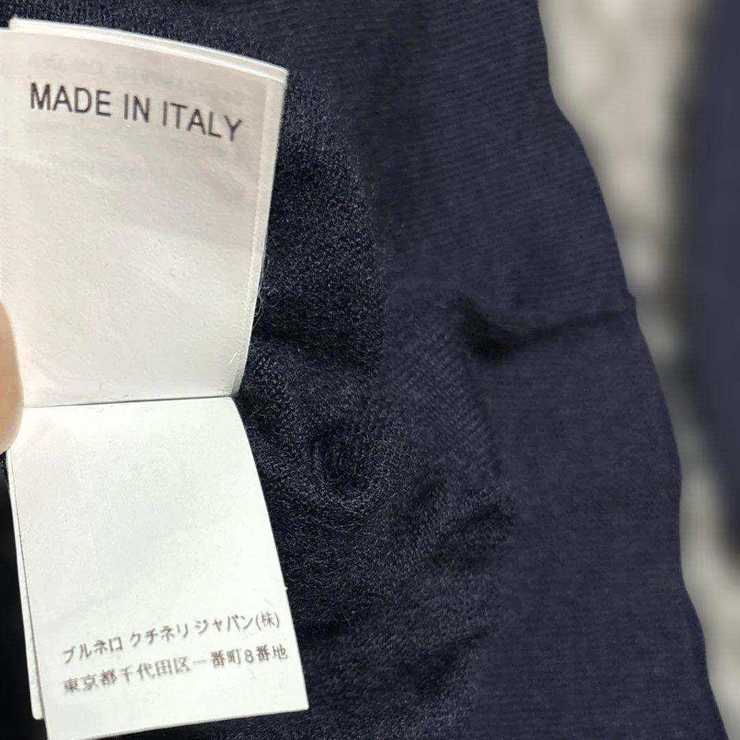 ブルネロクチネリ ダブルジップ カシミア混 ウールカーディガン 52