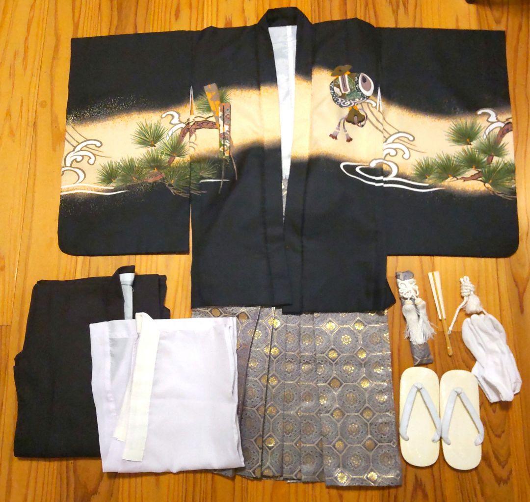 七五三 着物セット 黒 松 鷲