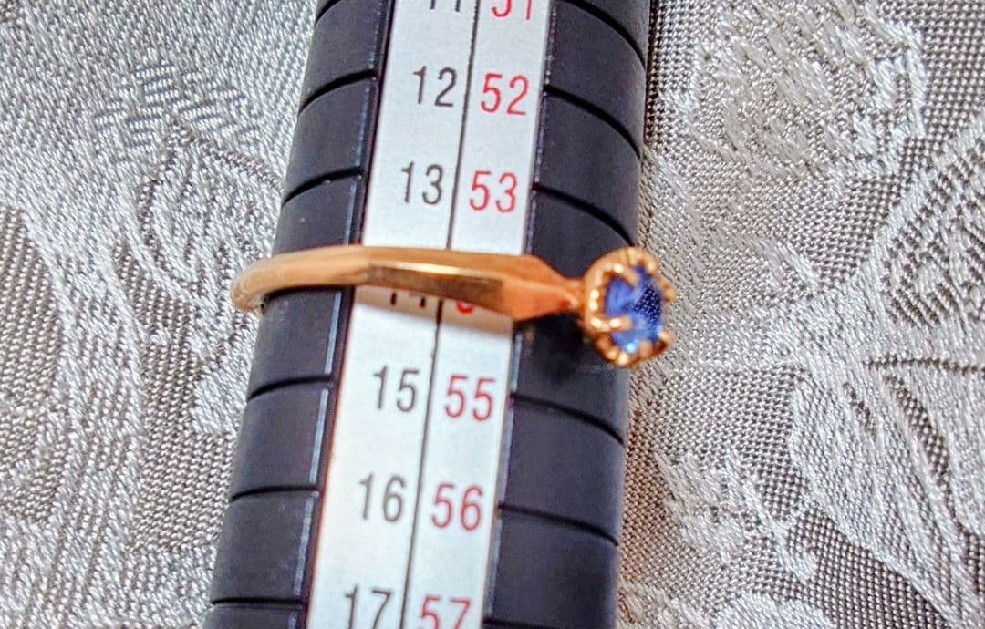 【本日限定価格】tatsuo nagahata サファイアリング　14号