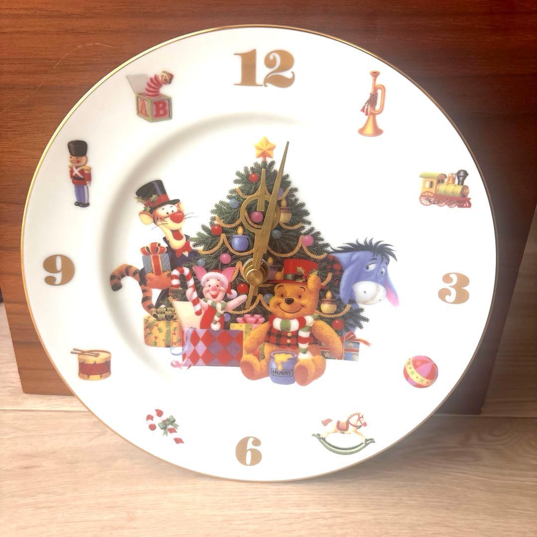 東京ディズニーランド クリスマス時計プレート プーさん