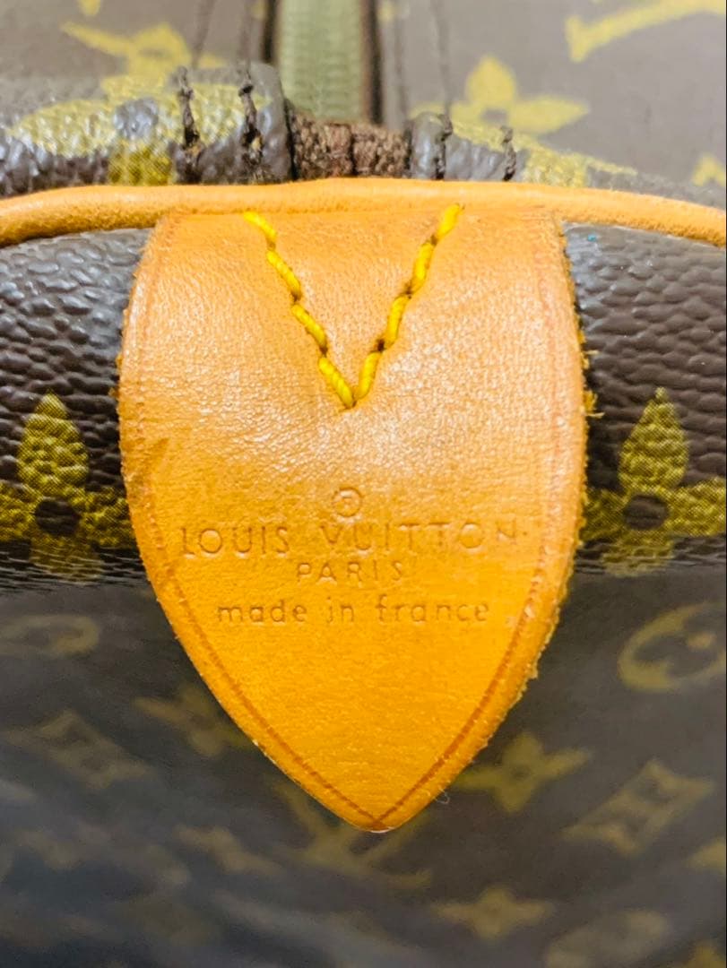 ルイヴィトン モノグラム ボストンバッグ キーポル60 レザー ブラウン