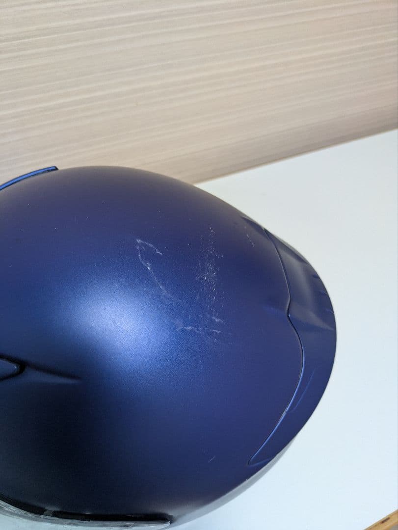 SHOEI Z7 Lサイズ　ピンロック付き　ミラーシールド　マットブルー　艶消し