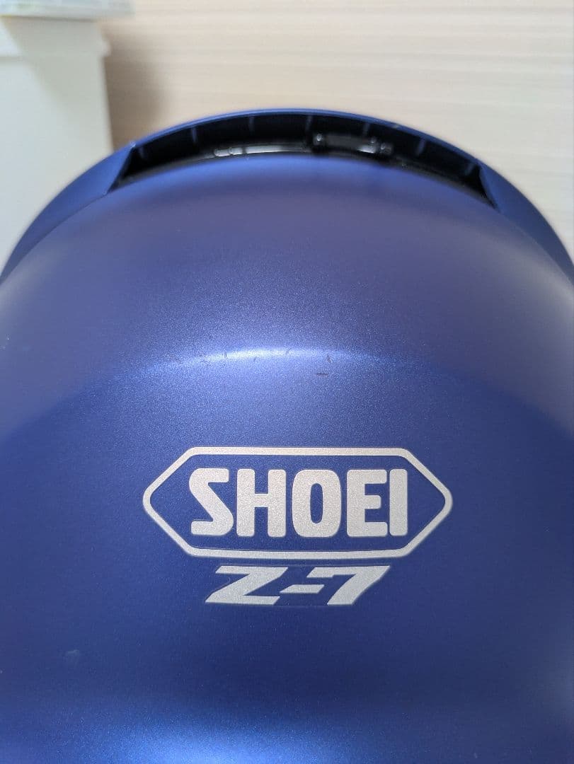 SHOEI Z7 Lサイズ　ピンロック付き　ミラーシールド　マットブルー　艶消し
