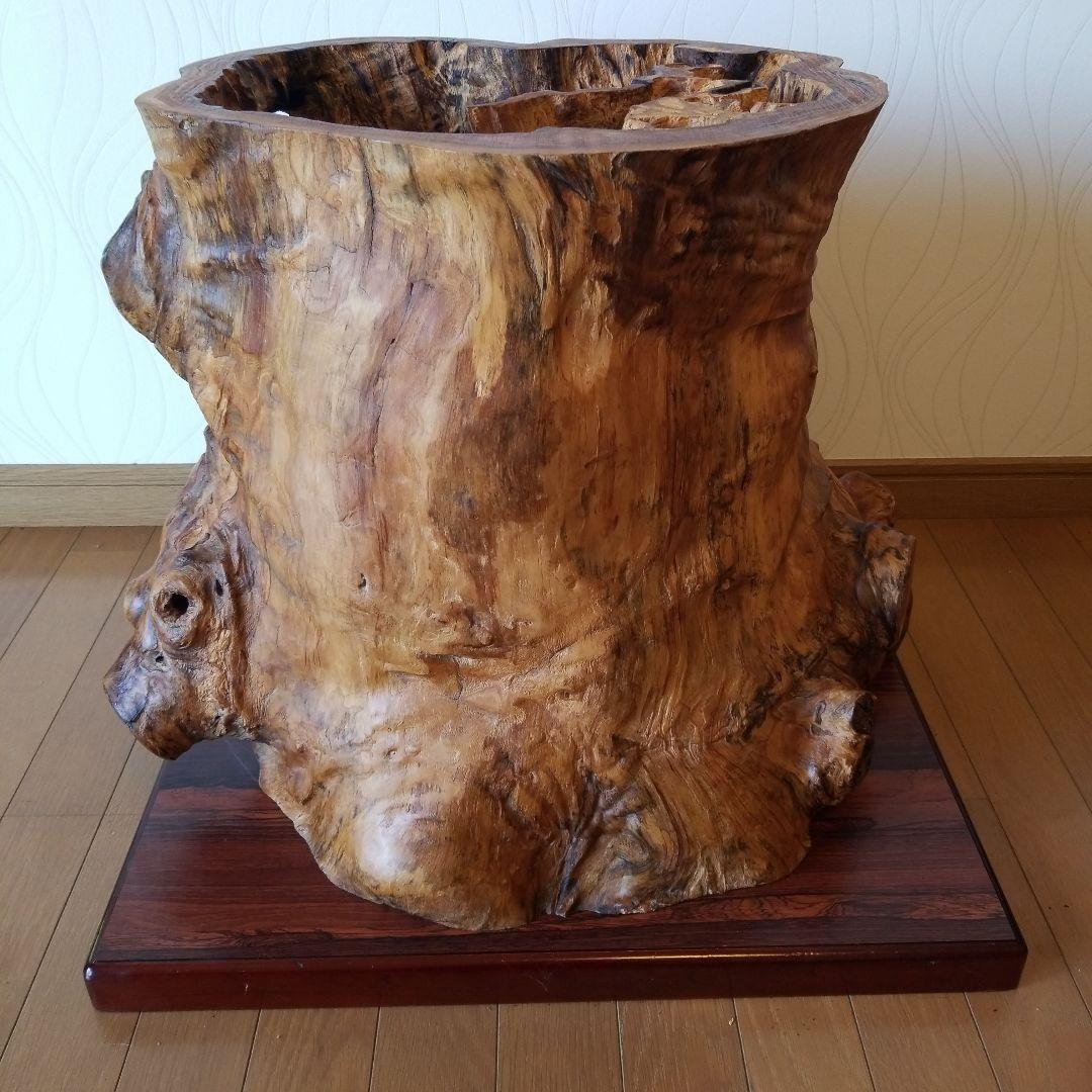 一枚板テーブル　脚　欅の古木　　祠　稀少　メルカリ頼める便発送❗