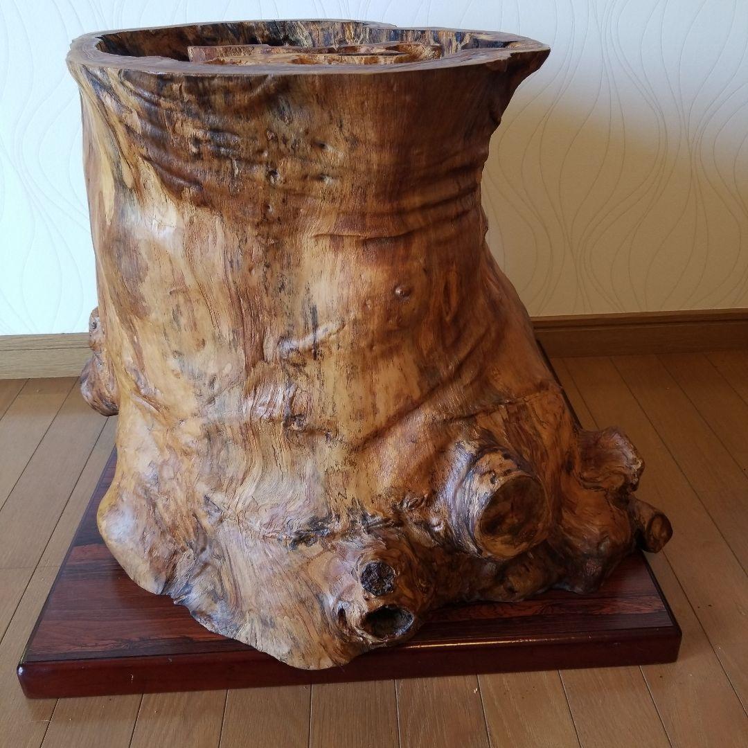 一枚板テーブル　脚　欅の古木　　祠　稀少　メルカリ頼める便発送❗