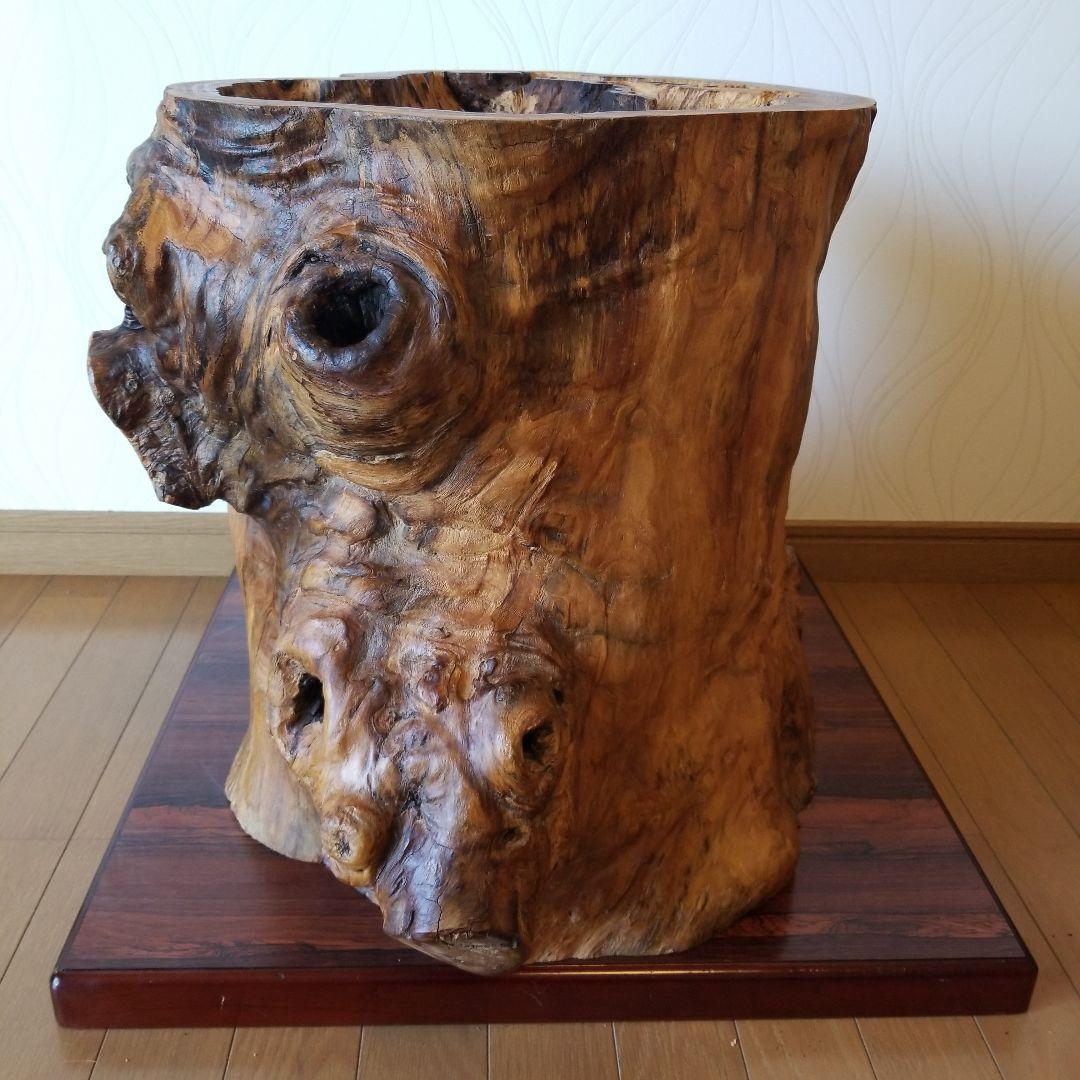 一枚板テーブル　脚　欅の古木　　祠　稀少　メルカリ頼める便発送❗