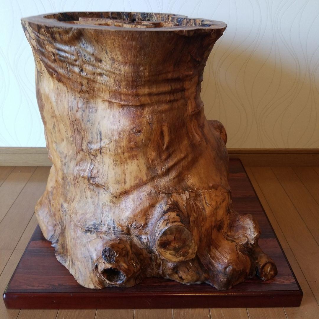 一枚板テーブル　脚　欅の古木　　祠　稀少　メルカリ頼める便発送❗
