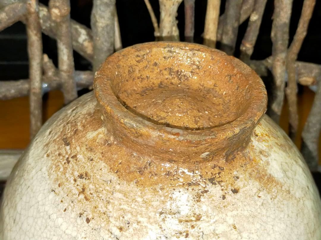 ♥古萩♥　茶碗　無銘　桐箱付き　萩焼　茶道具　骨董　古玩