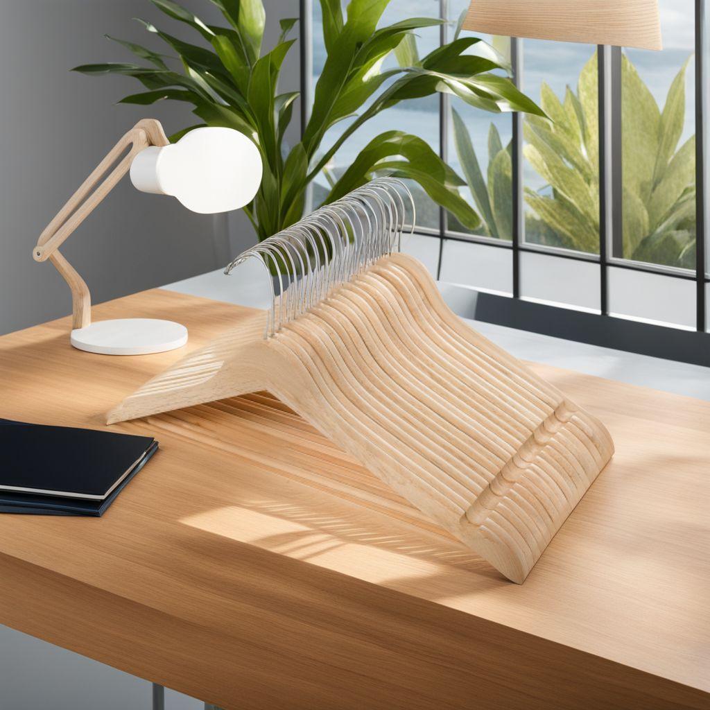 木製ハンガー 20本組 肩部分凹み付き