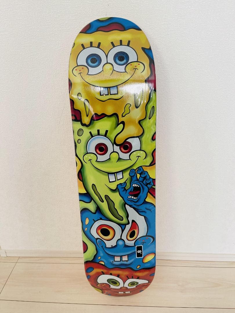 台湾製無地黒デッキテープ付き SANTACRUZ　サンタクルーズ8.0デッキ