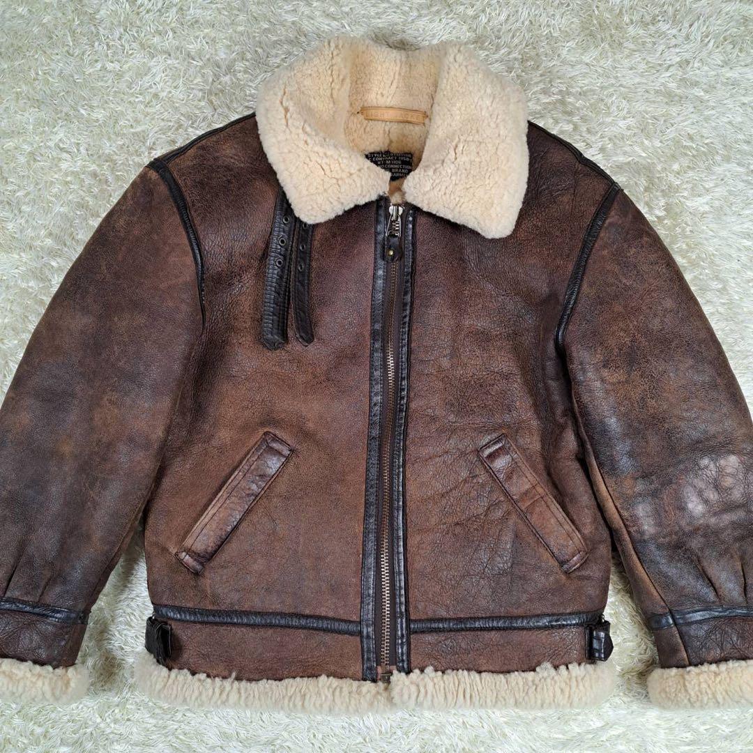 MILANO USA製 B-3 フライトジャケット　リアルムートン