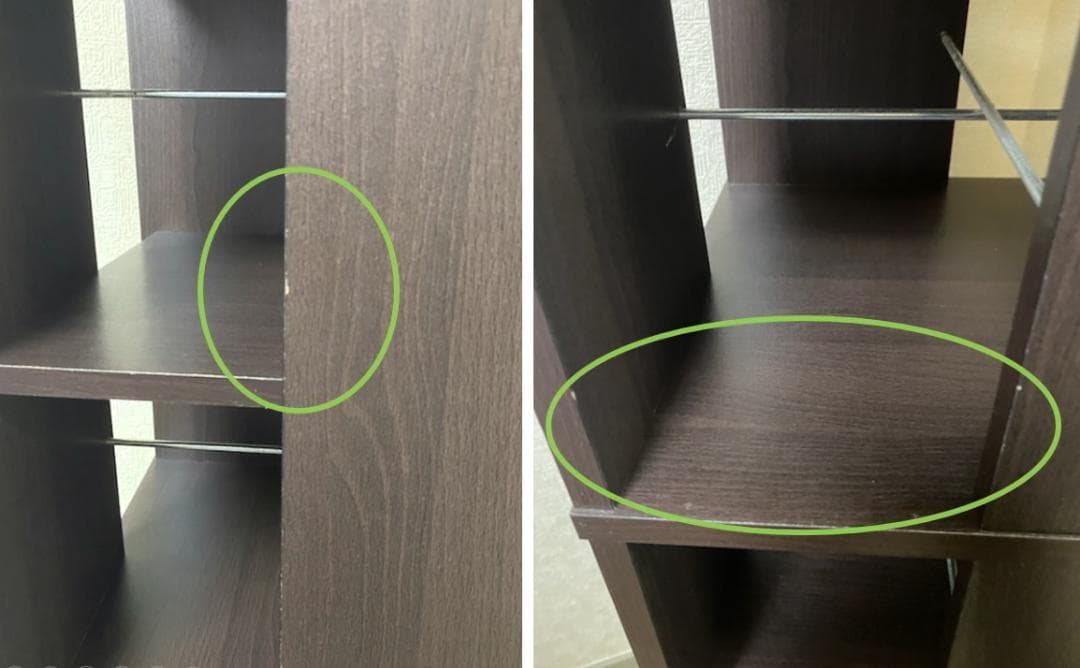 回転本棚 7段 ダークブラウン