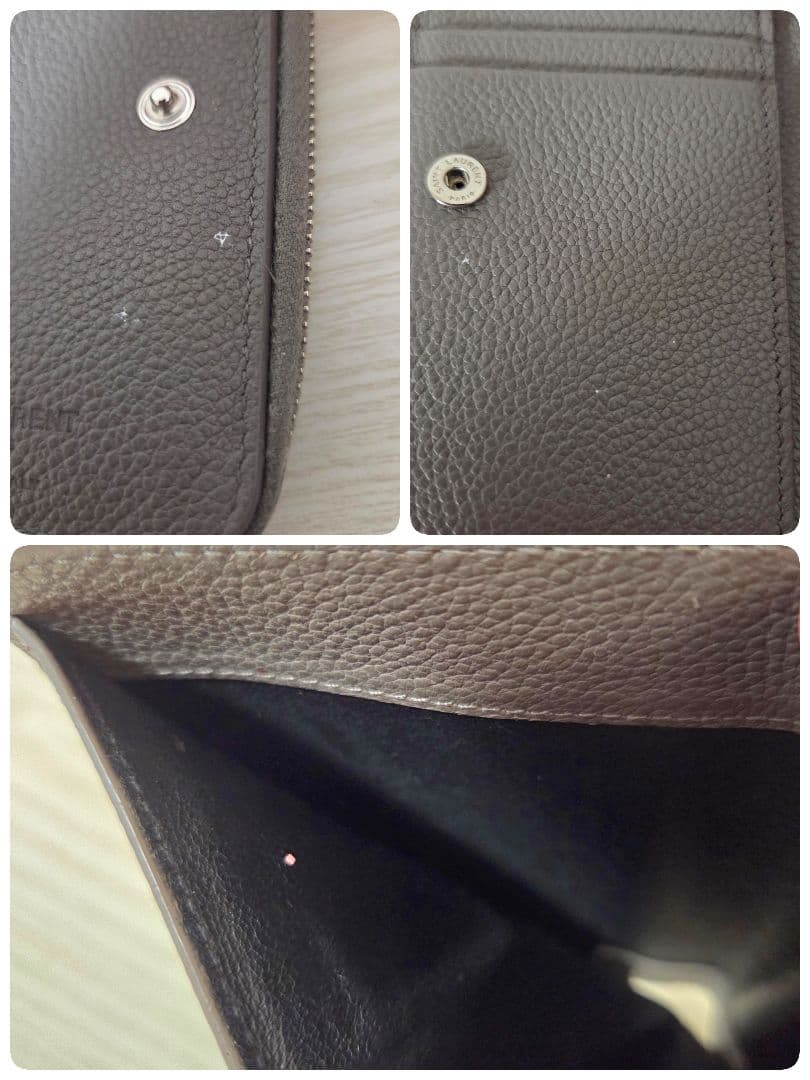 SAINT LAURENT　コンパクトウォレット　財布　2つ折り　付属品あり