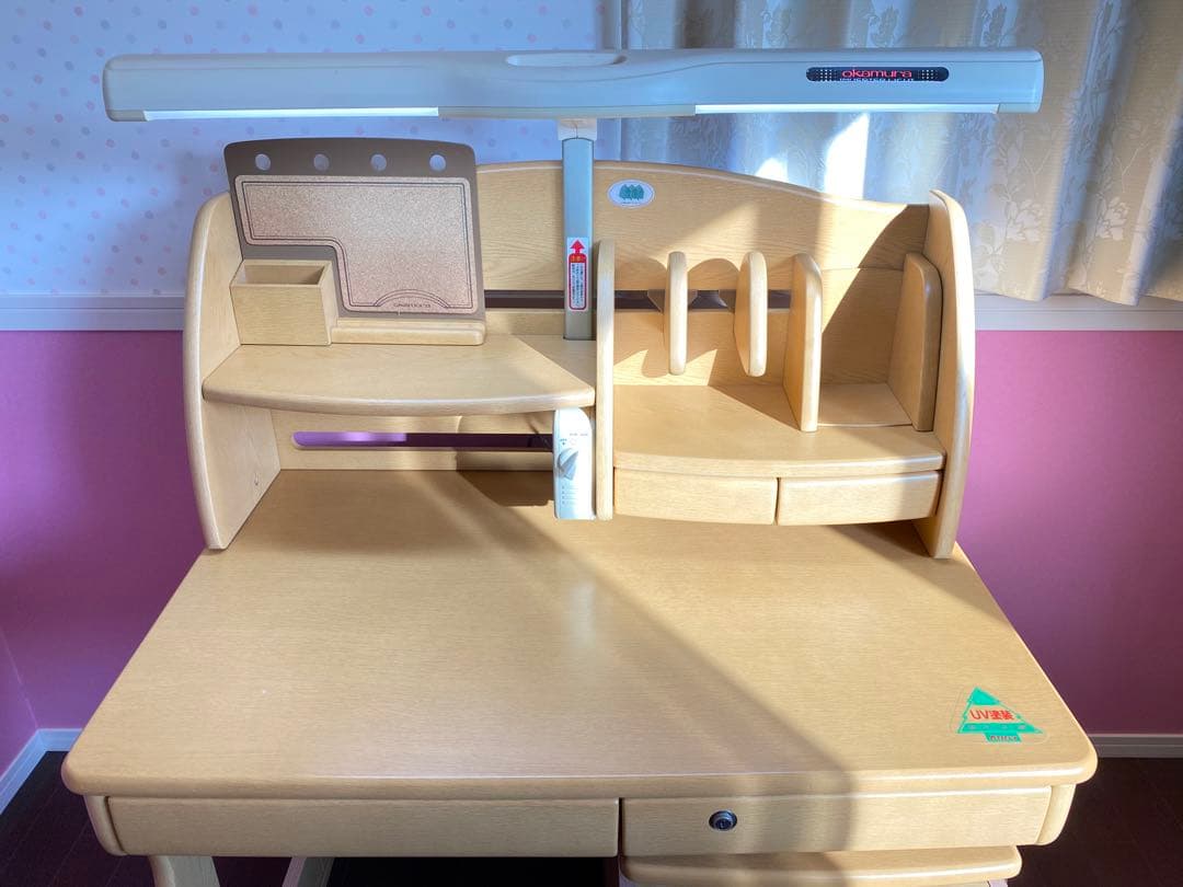 オカムラ 4ピースセット 学習/勉強机【完成品:直接取りに来られる方限定！】