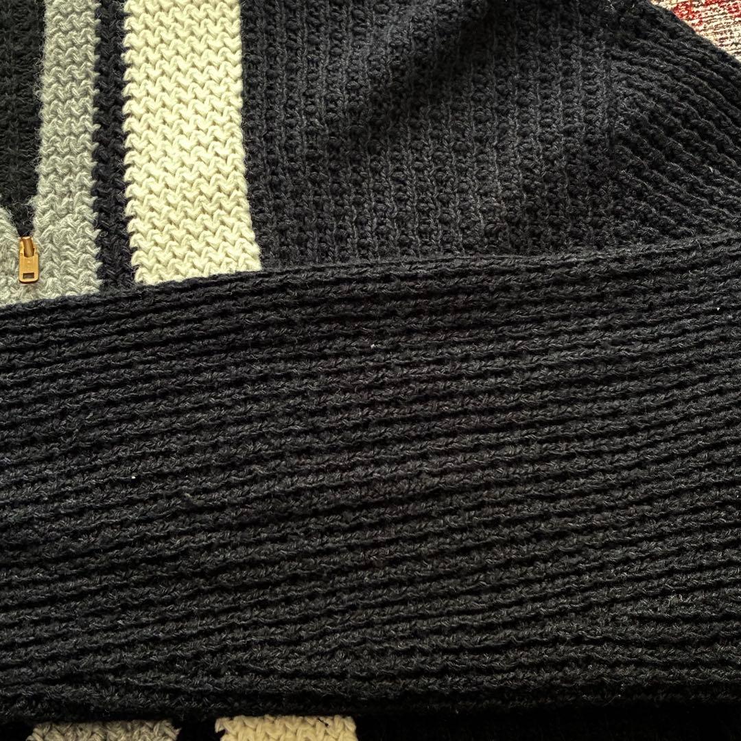 り*る様 美品　60s vintage ジップアップカーディガン　ショールカラt