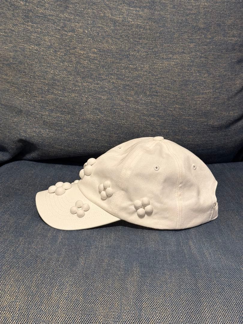 帽子 RIV NOBUHIKO CLINCH FLOWER CAP WHITE