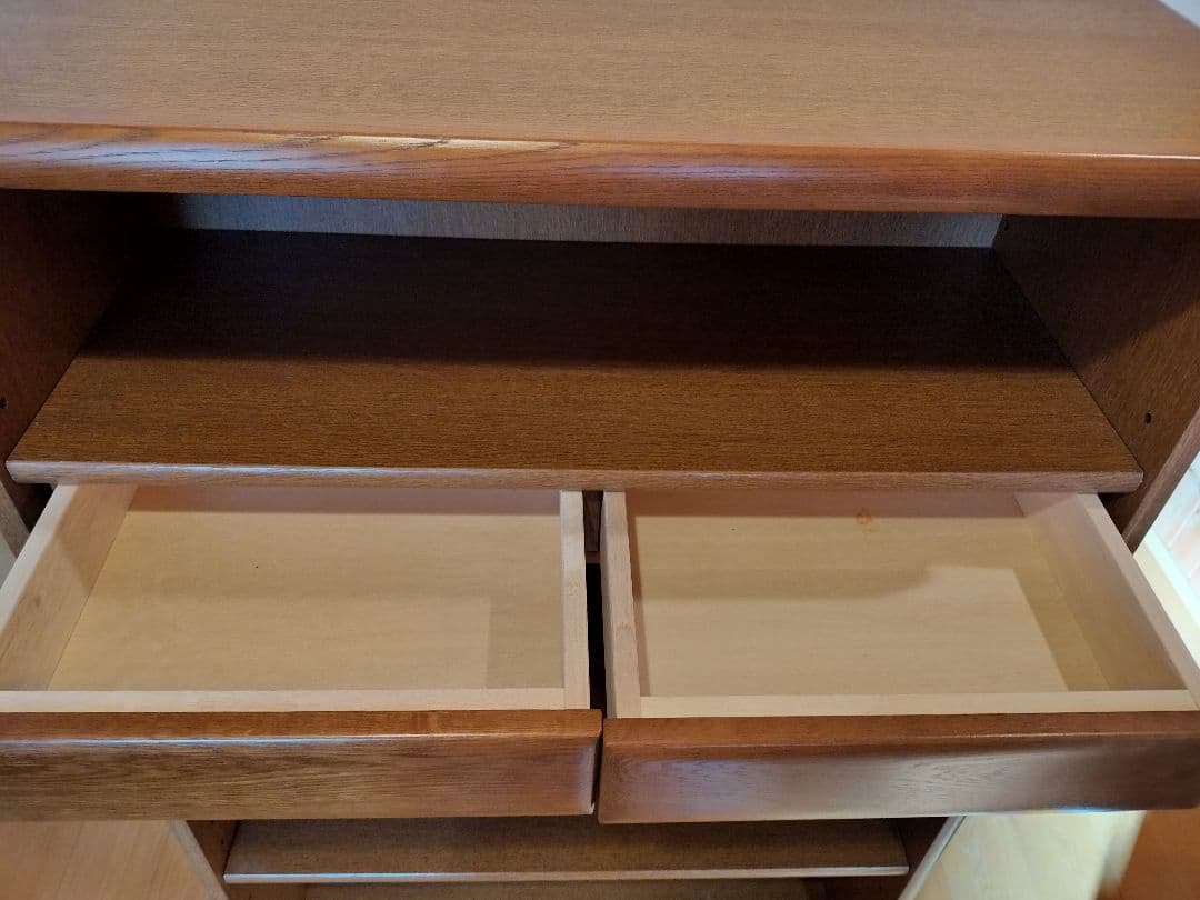 浜本工芸　本棚　木製シェルフ 引き出し付き　日本製