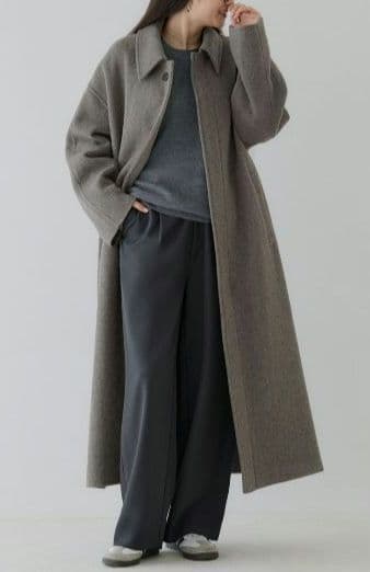 【美品】crewre リバーロングステンカラーコート　size3