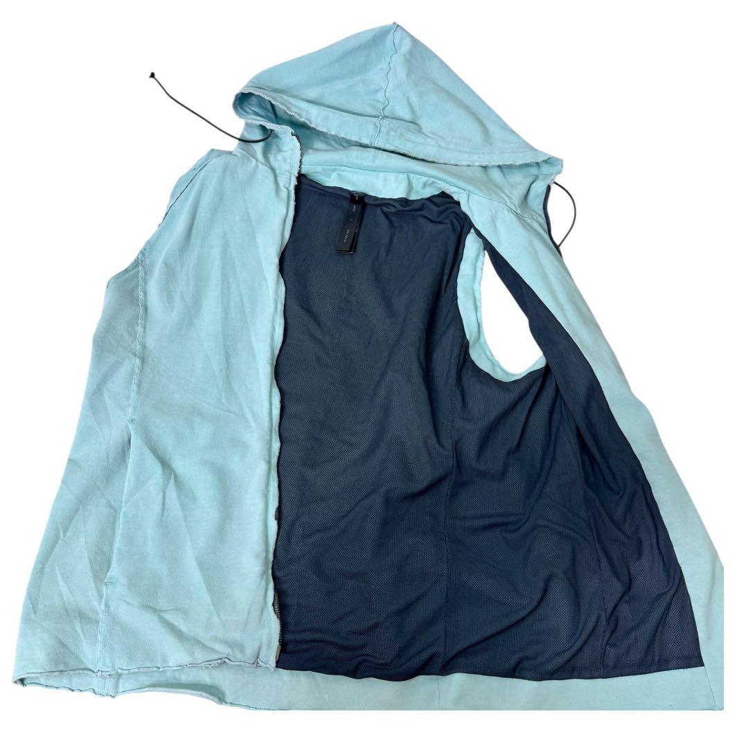 Wjk ノースリーブパーカー L ライトブルー