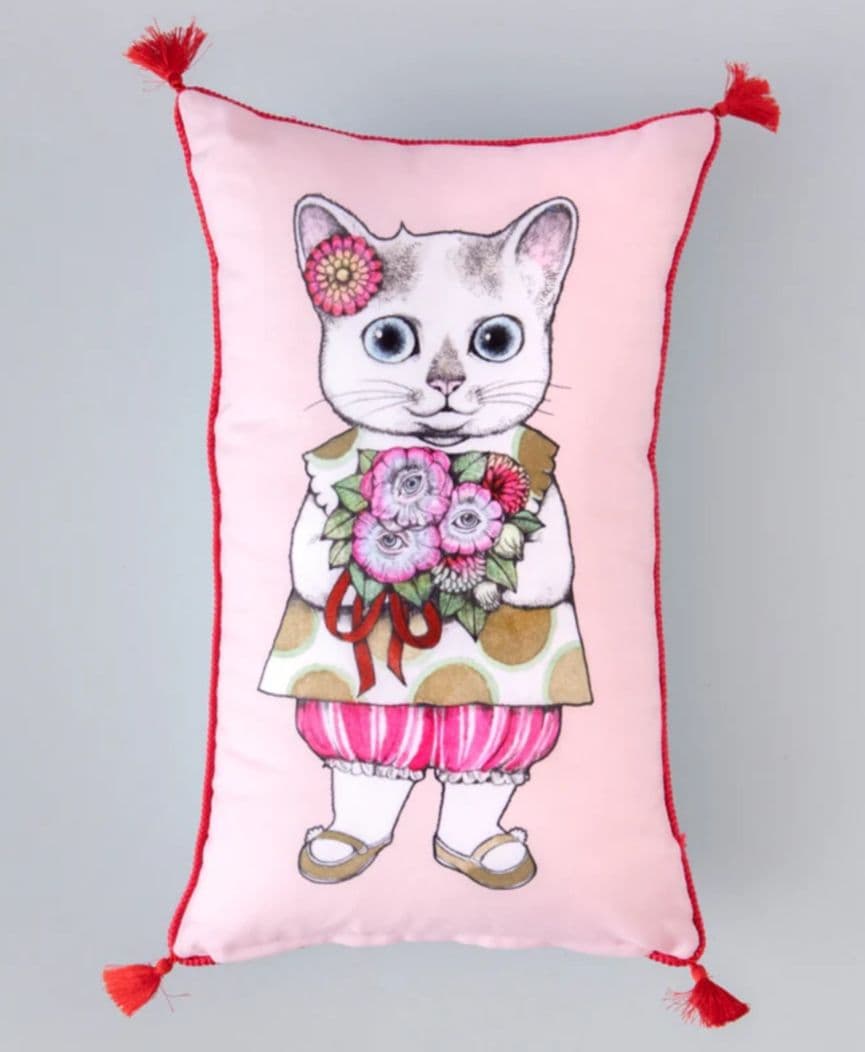 新品未使用！ヒグチユウコ タッセルクッション ボーちゃん・こはる