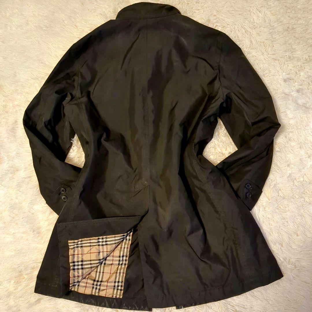 【美品】　バーバリーブラックレーベル　コート　ノバチェック　ライナー付　ファー