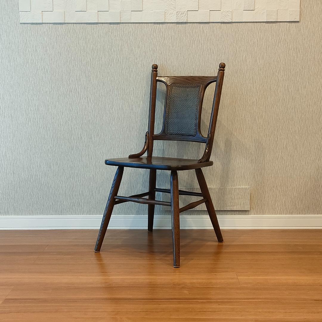 ヴィンテージ　Shin-Leeシンリー　ラタンバック　ダイニングチェア②