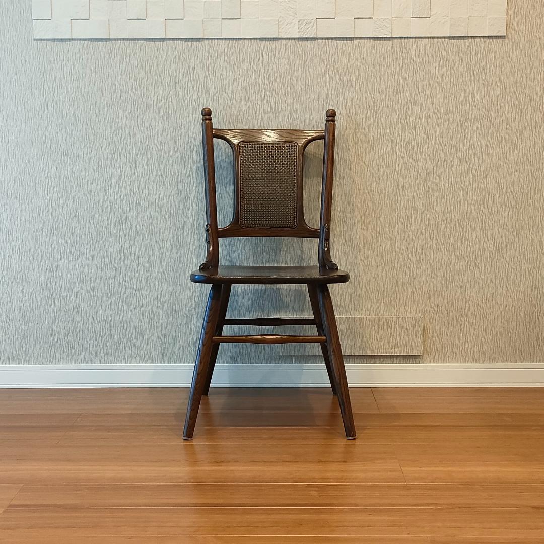 ヴィンテージ　Shin-Leeシンリー　ラタンバック　ダイニングチェア②
