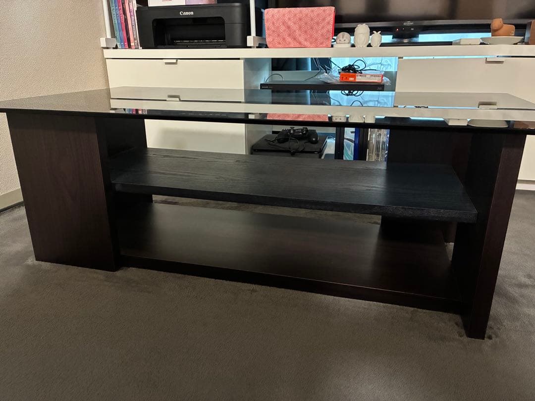 ガラス　ローテーブル