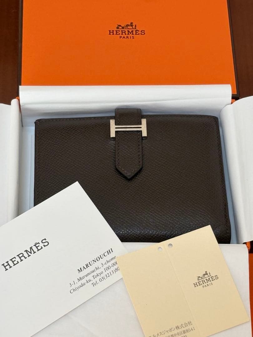 【2026新品仕上げ】エルメスベアンコンパクトヴォーエプソン刻印Z (2021)