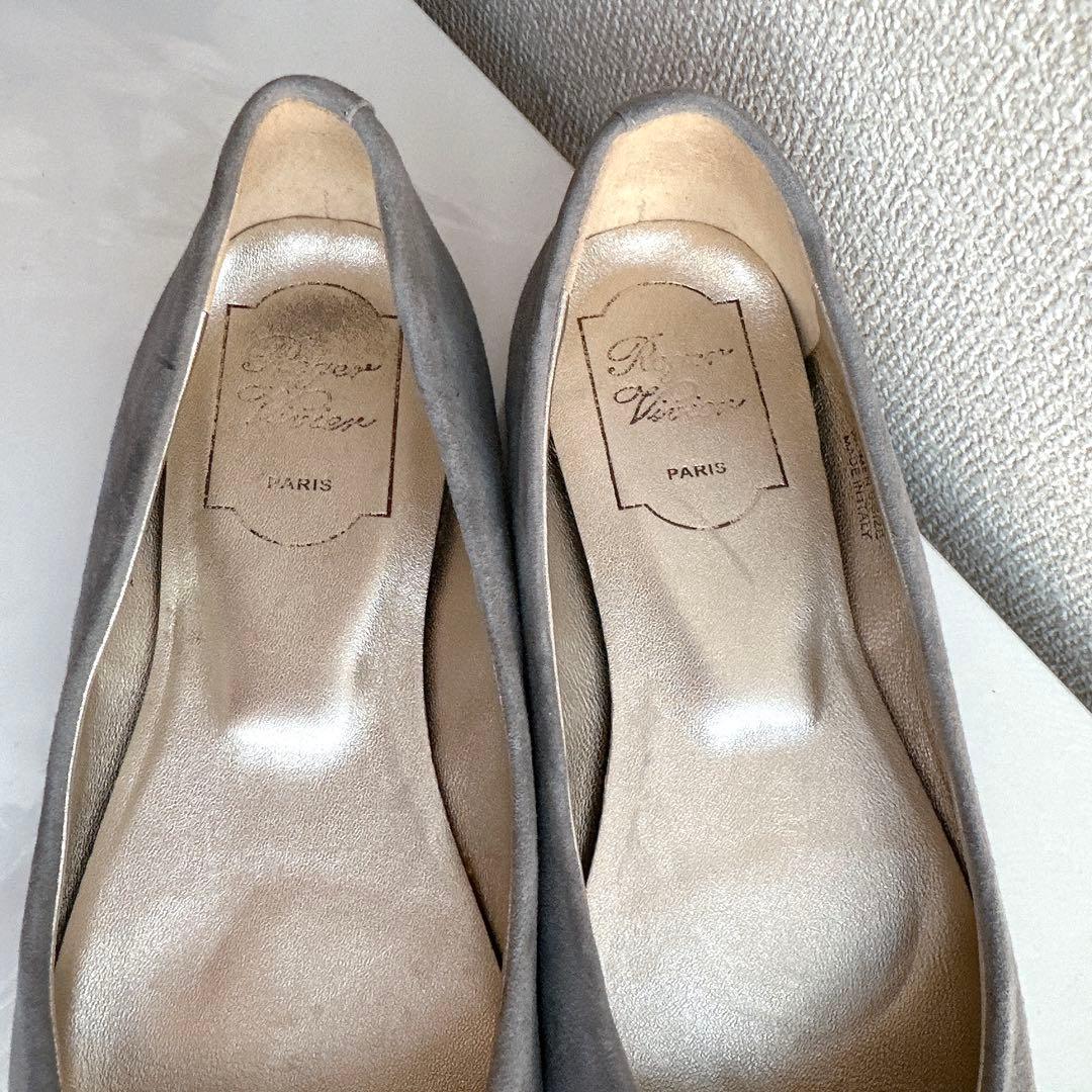 ロジェヴィヴィエ　フラットシューズ　パンプス　バレリーナ　美品　37 スエード