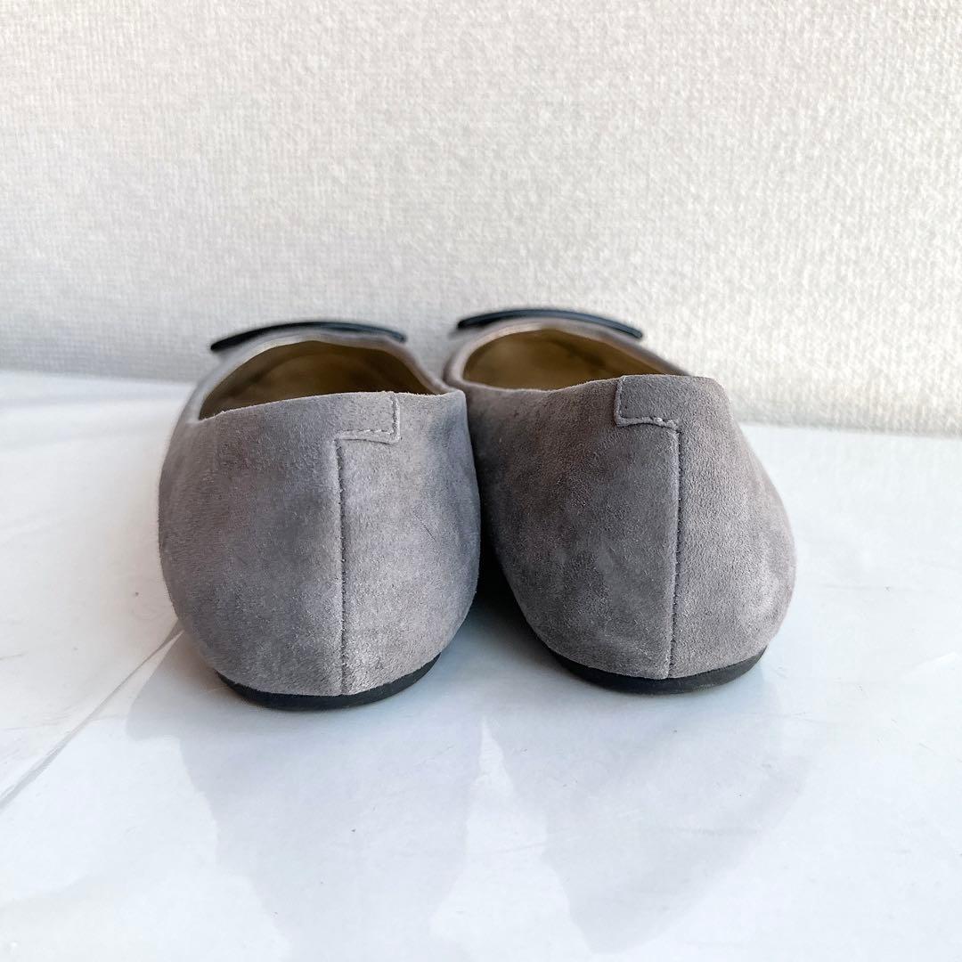 ロジェヴィヴィエ　フラットシューズ　パンプス　バレリーナ　美品　37 スエード