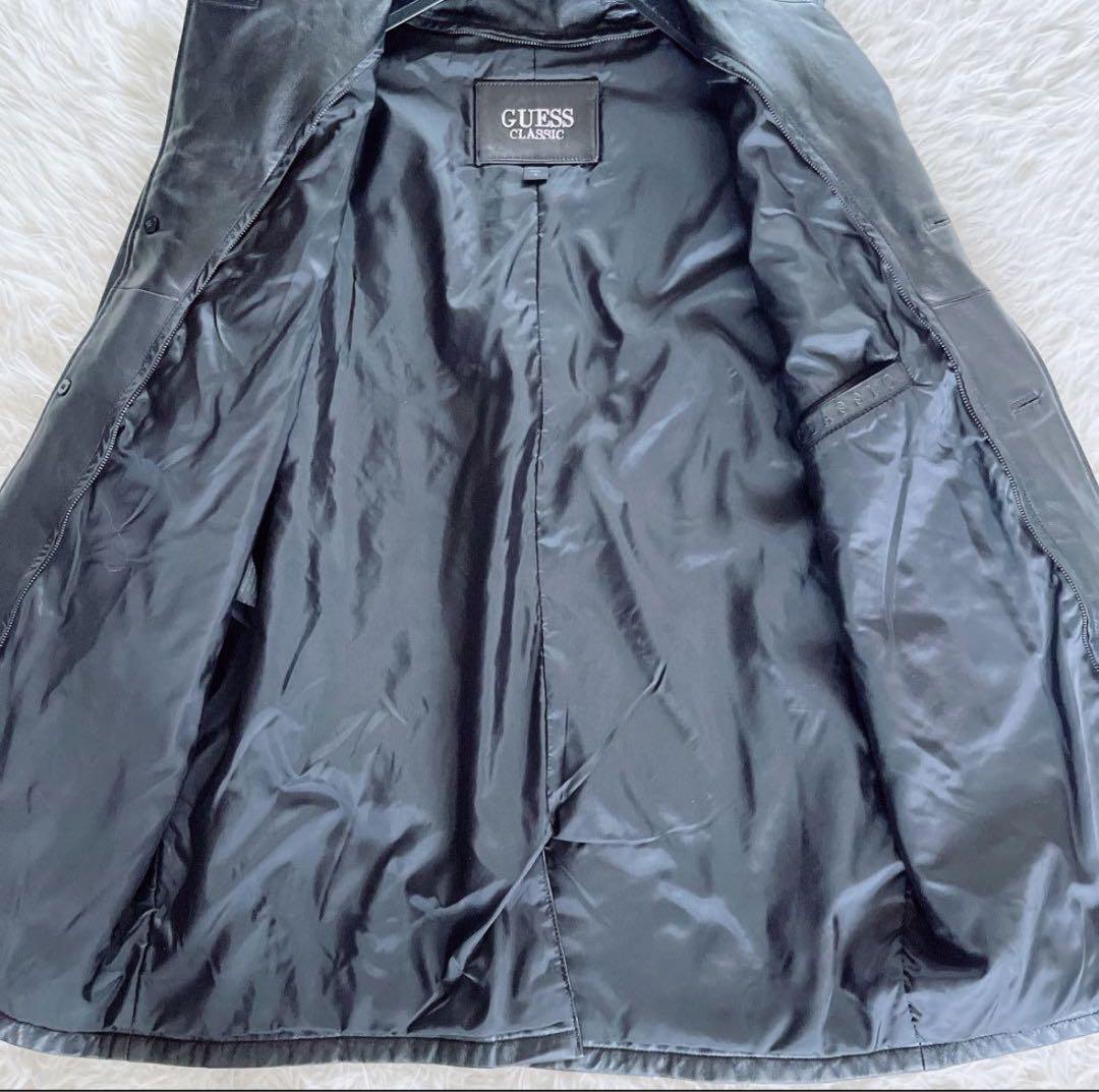 【GUESS CLASSICS】ラムレザージャケット ブラック