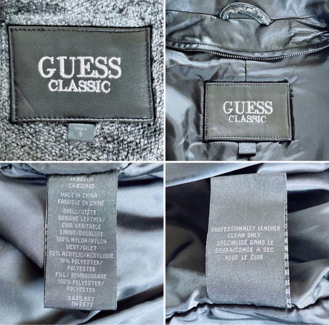 【GUESS CLASSICS】ラムレザージャケット ブラック