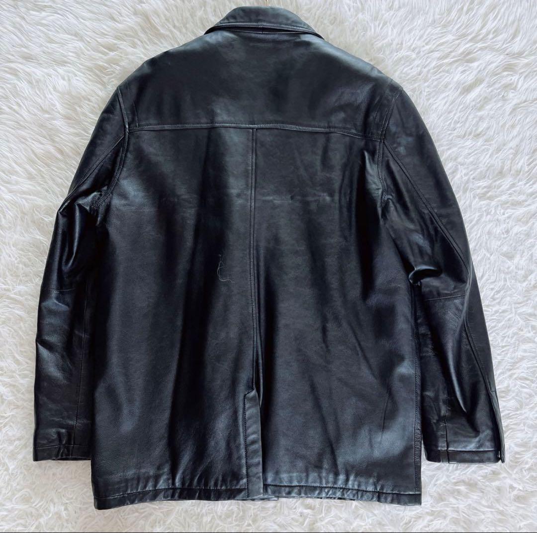 【GUESS CLASSICS】ラムレザージャケット ブラック