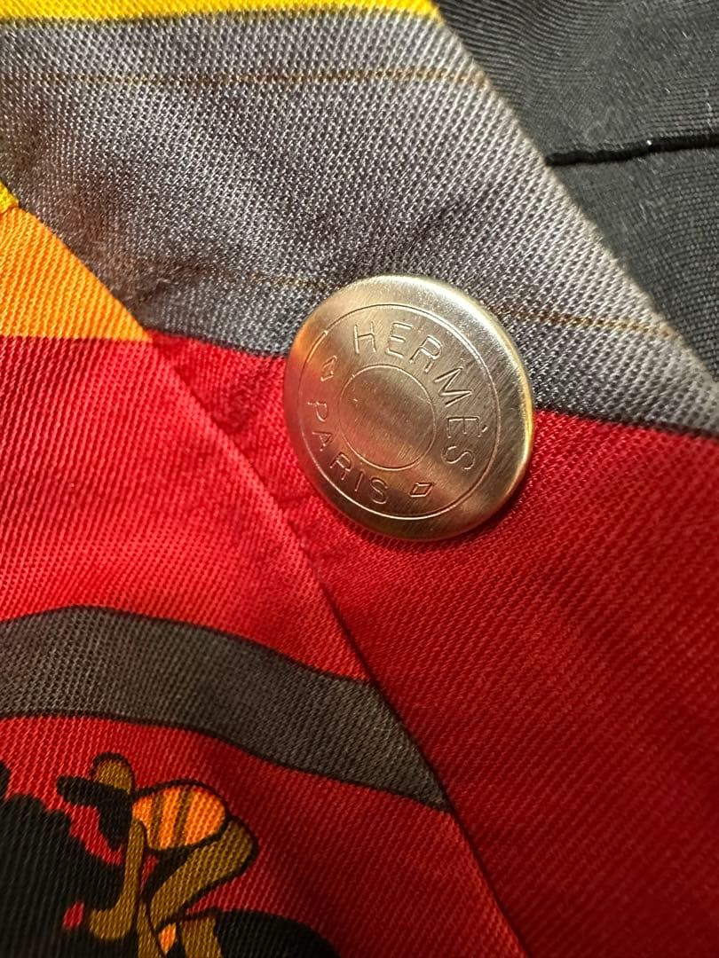 エルメス　正規品　リバーシブル　巻きスカート