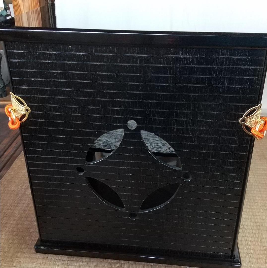 茶道具 御園棚 立礼棚 裏千家 淡々斎好写 丸炉 電熱器 畳み椅子×2脚