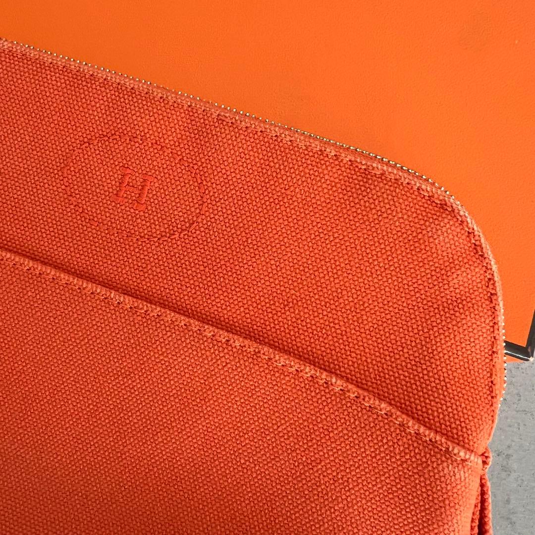 【今月まで掲載】HERMES ボリードポーチ20 オレンジ