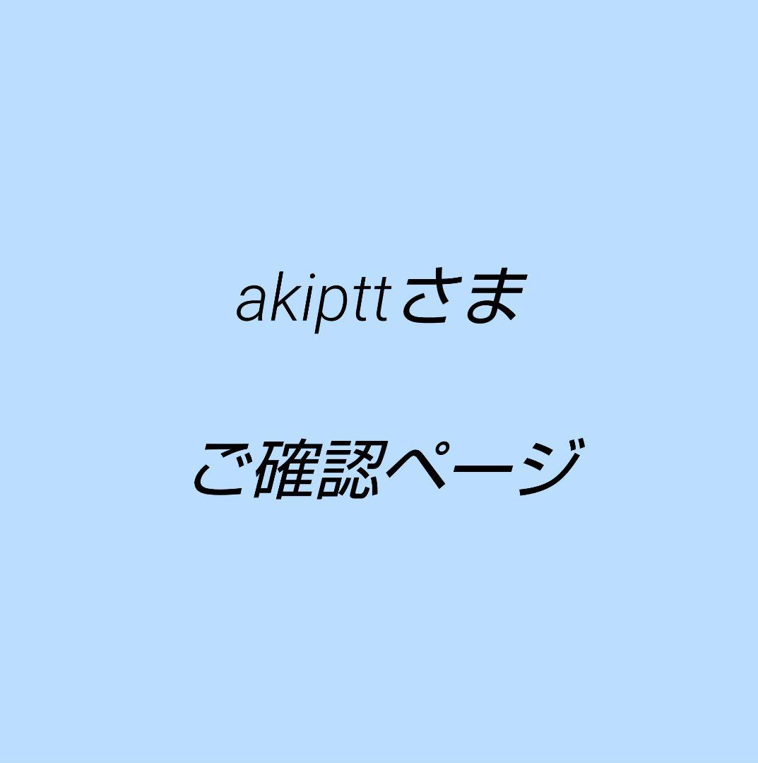 akipttさま　ご確認ページ