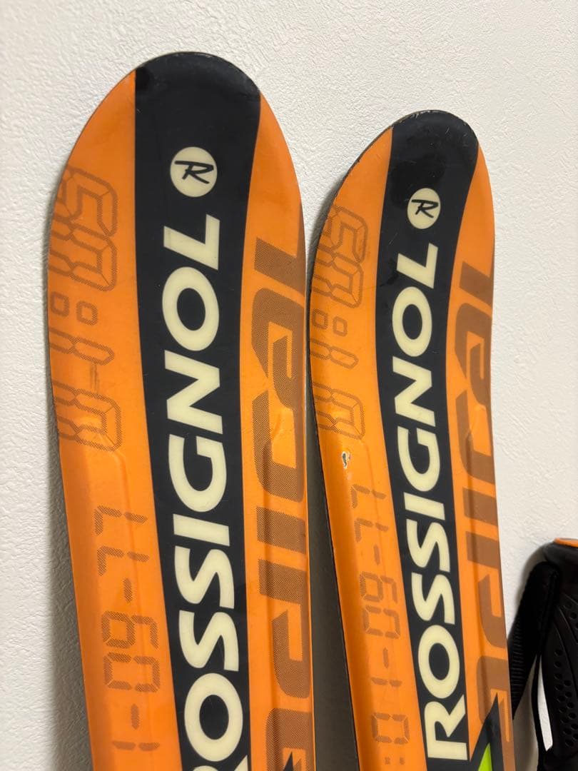 ROSSIGNOLジュニアスキー４点（板110cm、金具、靴21cm、ポール）