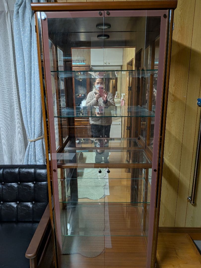 ガラスケース 5段 LEDライト付き