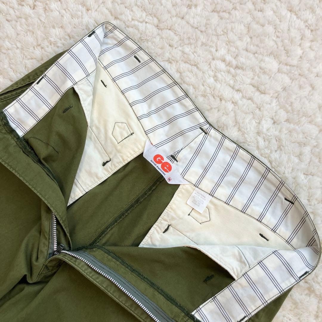 美品 90s初期 GOODENOUGH 立体裁断シンチバックパンツ M 裏原