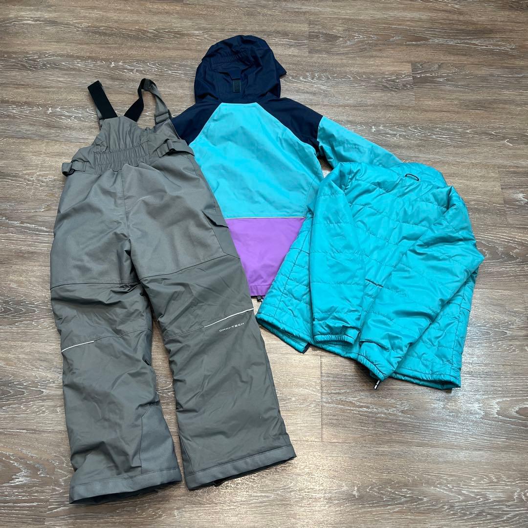 コロンビア　スキーウェア　130 美品　女の子　M 3点セット