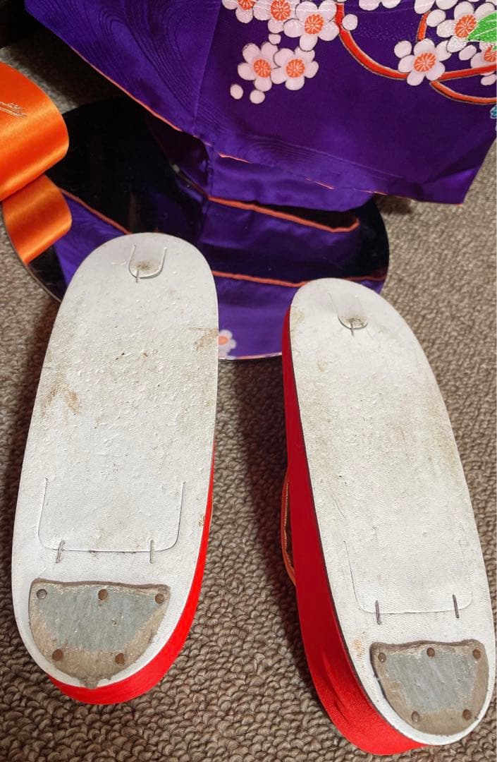 七五三、日本舞踊、7歳紫お着物