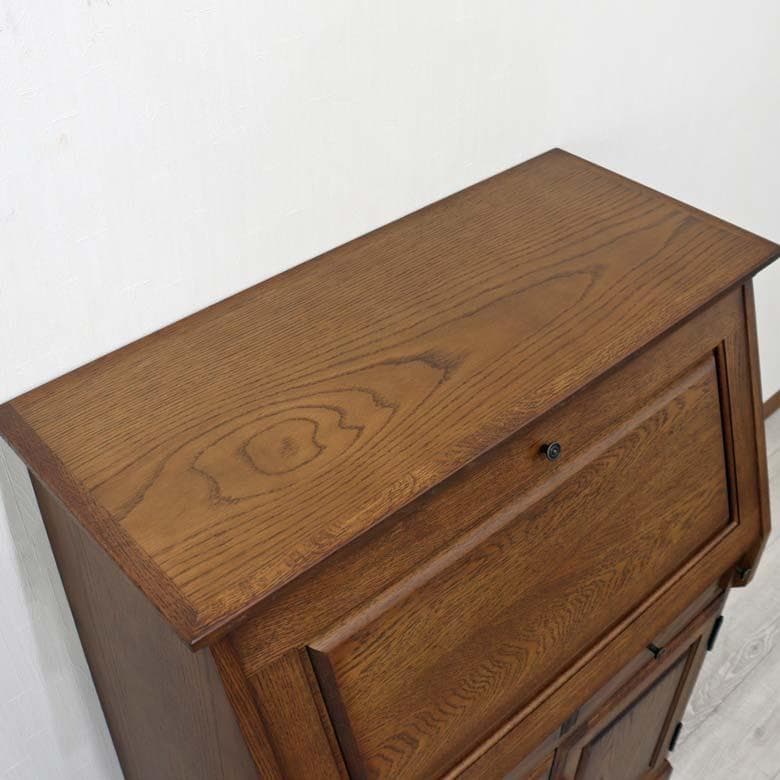 ライティングデスク 幅80cm ナラ材 日本製 旭 北海道 机