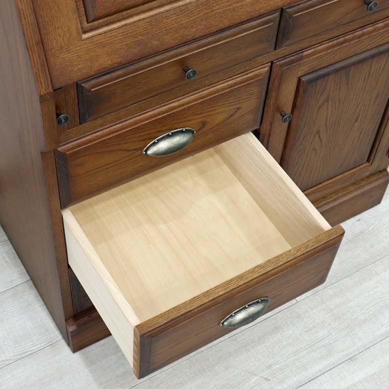 ライティングデスク 幅80cm ナラ材 日本製 旭 北海道 机