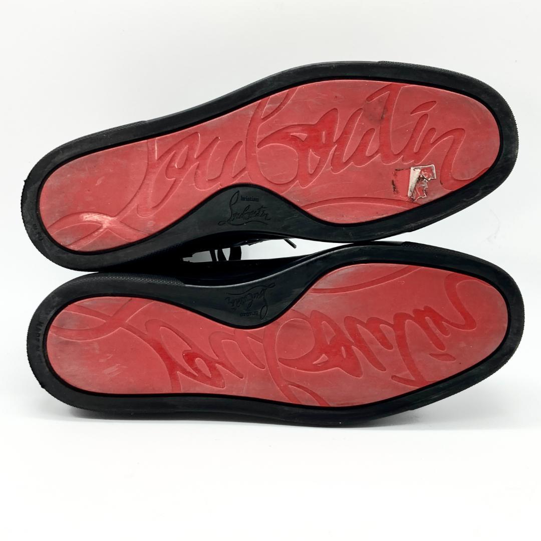 美品　 クリスチャン ルブタン ４０　ルイス フラット　スタッズ　スニーカー