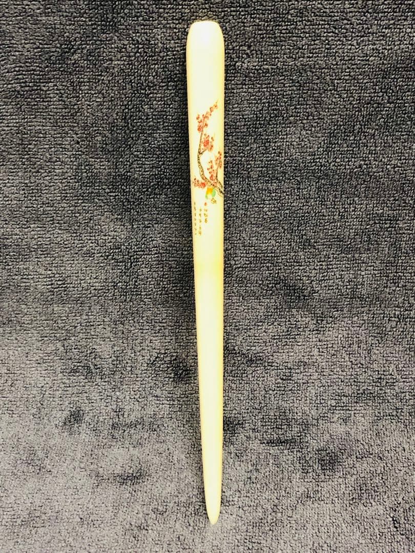 中国美術　天然素材　和装小物　象嵌　簪 かんざし アンティーク　時代物 美品