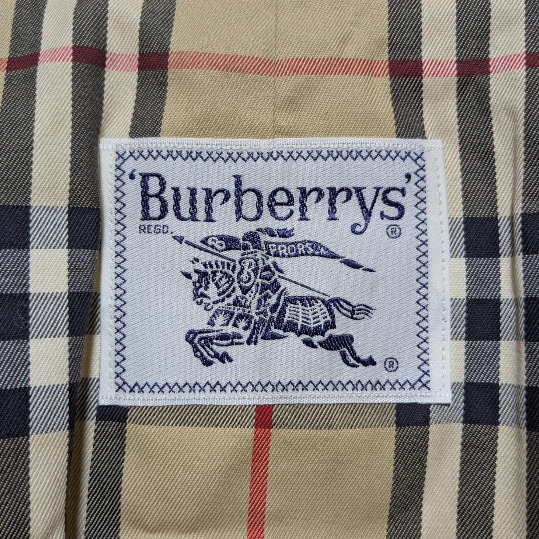 美品 80～90s バーバリー ステンカラーコート レディース 白タグ 21