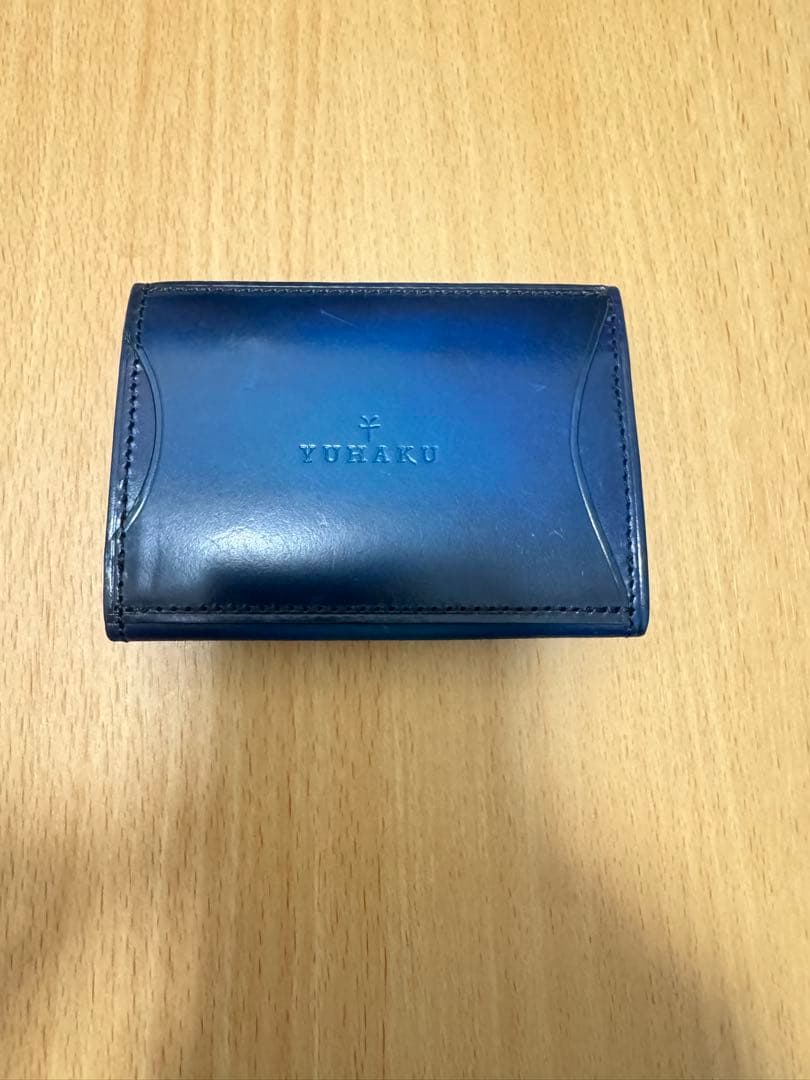 yuhaku ミニウォレット ケース YVE150 ブルー