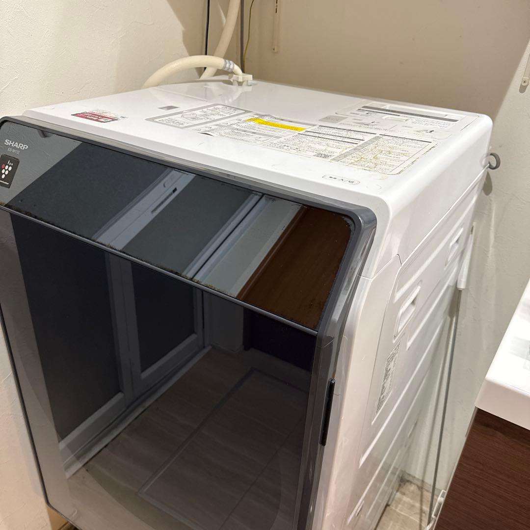 SHARP ドラム式洗濯機ES-W112 ヒートポンプ乾燥 【3月分解洗浄済】